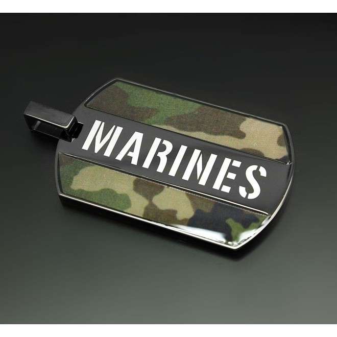 Ciondolo Marines camouflage verde AV-COL-1001