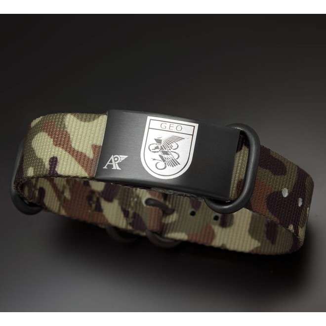Bracelet GEO camouflage marron AV-COL-1001