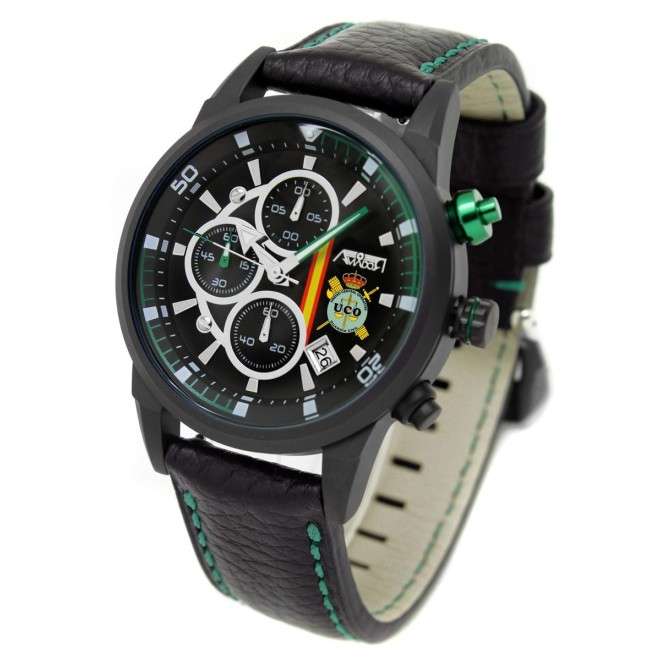 UCO Civil Guard AVIATOR Watch Leather Strap