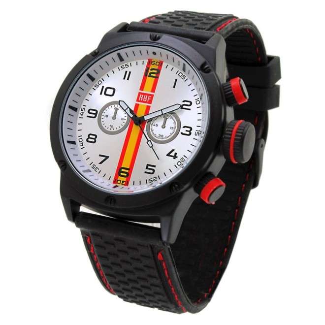 AVIATOR Watch With Spanish Flag White RBF-1001 ✔️Secure Payment ✔️2 Years Warranty