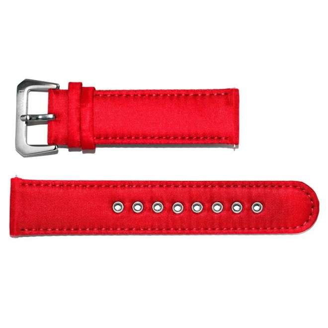 Cinturino da AVIATORE rosso RBF in Nylon e Pelle 24mm