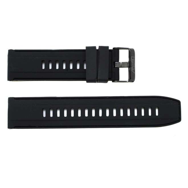 Acheter Bracelet AVIATEUR en silicone noir 22mm