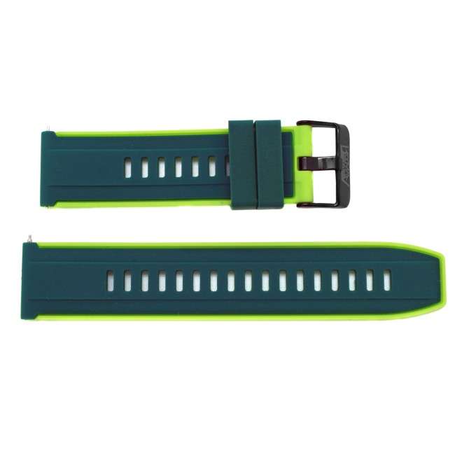 Acquista Cinturino AVIATORE in silicone verde e verde chiaro 22mm