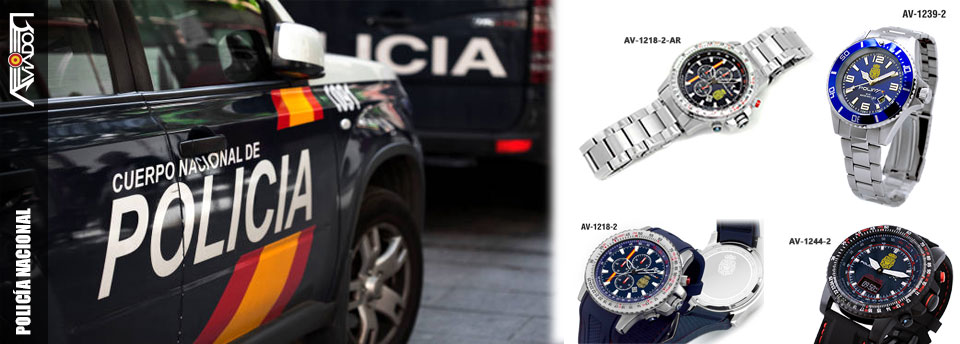 Spanish National Police Watches by AVIADOR